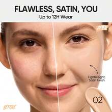 SKINTIFIC Full Coverage Concealer Foundation # 10C Shell | Satin Finish, Oil Control & Waterproof, Buildable Tattoo Coverage, Suitable For All Skin Types - 02 IVORY - View 3