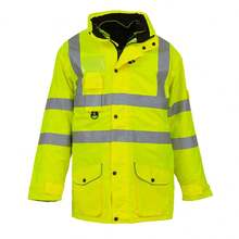 Yoko Hi Vis Multi-Function Breathable & Waterproof 7-In-1 Jacket (Pack Of 2) - Hi Vis Yellow - View 1