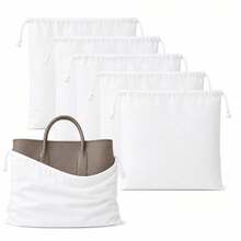Handbag Faux Suede Dust Bag | Washable Faux Suede Handbag Storage Sleeve | Suitable For Handbags, Wallets, Shoes Dust Storage Bag | Drawstring Travel Storage Bag - Multicolor - View 1