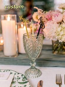 10/30/50/100/200pcs Personalized Wedding Stir Sticks - Wedding Party Decor, Daily Home Use, Wedding Stir Sticks - Multicolor - View 4