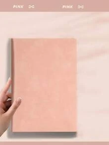 1pc Premium A5 PU Leather Notebook, 160 Pages Thick Non-Bleed Paper, Flexible Diary With Ribbon Bookmark, Suitable For Office Bac, First Day Of School - Multicolor - View 14