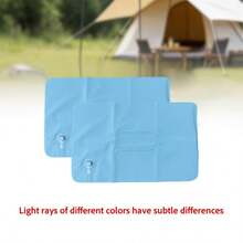 2pcs-Inflatable Travel Pillow, Portable Ultra-Light Inflatable Camping Pillow With Neck And Waist Support, Washable Inflatable Pillow, Suitable For Airplane, Car, Office Nap, Hiking, Backpacking, Multi-Functional Travel Pillow, Suitable For Various Occasions - Multicolor - View 9