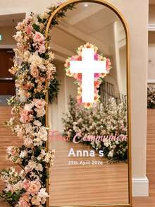 Custom Leader Holy Body Background Wall Sticker, Customized Name & Date PVC Wall Decal Home Decor - Leader Holy Body Decorative Custom Vinyl Sticker - Personalized Name Background Sticker - Multicolor - View 4