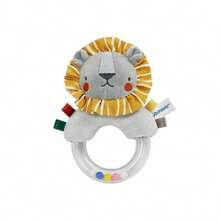 Baby Rattle Grab Rings, Lion, Fox, Rabbit Designs - Multicolor - View 7
