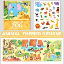 Reusable DIY Sticker Book, Multi-Scene Multi-Theme Bubble Stickers, Portable Quiet Busy Sticker Book, Children's Sticker Toy Gift - Multicolor - View 15