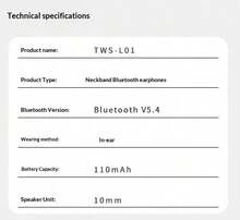 ASUS Wireless Neckband Magnetic Sports Earphone HiFi Sound HD Call Waterproof Bluetooth Headphones Adol L01 - View 8