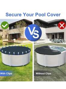 Swimming Pool Cover Clips, Strong Windproof Clips, Suitable For Swimming Pool, Drying Clothes, Quilts And Other Multi-Purpose Clips, Durable Windproof Fixing Device For Securing Swimming Pool Cover - Multicolor - View 10
