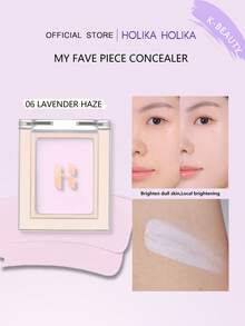 HOLIKA HOLIKA MY FAVE PIECE 遮瑕膏 06 LAVENDERHAZE 2g/0.07oz 高顯色可疊加遮瑕、易暈染自然妝感、適合所有膚色、持久大容量、遮蓋黑眼圈與瑕疵、韓美妝禮物 - 6LAVENDER - 查看 2
