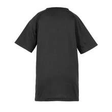 Spiro Impact Childrens/Kids Junior Performance Aircool T-Shirt - Black - View 2