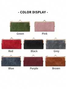 FOREVER MIYIN Women RFID Long Wallet, Ladies Vintage Clutch Coin Purse With Zipper And Kiss Lock, Multi Card Slots ID Window, Large Capacity Phone Wallet - Multicolor - View 8