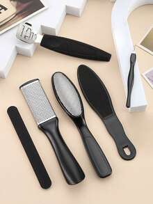 Set Alat Pedikur Penghilang Kapalan Kaki 8 Buah, Perlengkapan Perawatan Kaki dengan Kikir Kaki, Penghilang Kapalan, Parutan Kaki, Alat Pedikur, Set Penghilang Kapalan Rumahan Unisex, Kikir Kaki Stainless Steel, Alat Pembersih Perawatan Kaki, Perlengkapan Penting untuk Teknisi Kuku - MultiWarna - View 4