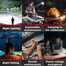 1pc Portable Emergency LED Work Light Spotlight Flashlight Without Battery - Emergency Light - View 4