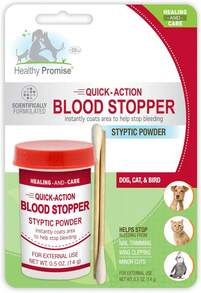 Four Paws Healthy Promise Quick Action Blood Stopper Styptic Powder For Dogs &Amp; Cats, 05 Ounces (Pack Of 1) - White - View 1
