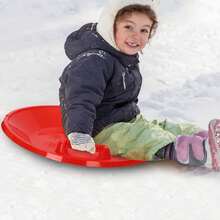 Skateboard Round With Brake Ski Disc Universal Ski Disc Ski Sandboard Skating Ice Skating Board - Red - View 2