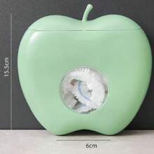 Estante de almacenamiento de bolsas de plástico, dispensador de bolsas con forma de manzana, caja de almacenamiento montada en la pared, caja de almacenamiento de bolsas que ahorra espacio, estante de película elástica, estante de almacenamiento multifuncional y duradero, caja de almacenamiento de gorros de ducha, caja de polvo, almacenamiento de baño, contenedor de cocina - Multicolor - Ver 5
