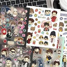 Cartoon Celebrity Portrait Decorative Sticker Set, Waterproof Vinyl Character Stickers, Suitable For Laptop, Water Bottle, Planner, Scrapbook, Fan Collection - Multicolor - View 9