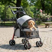 Pet Strollers - Grey - View 4