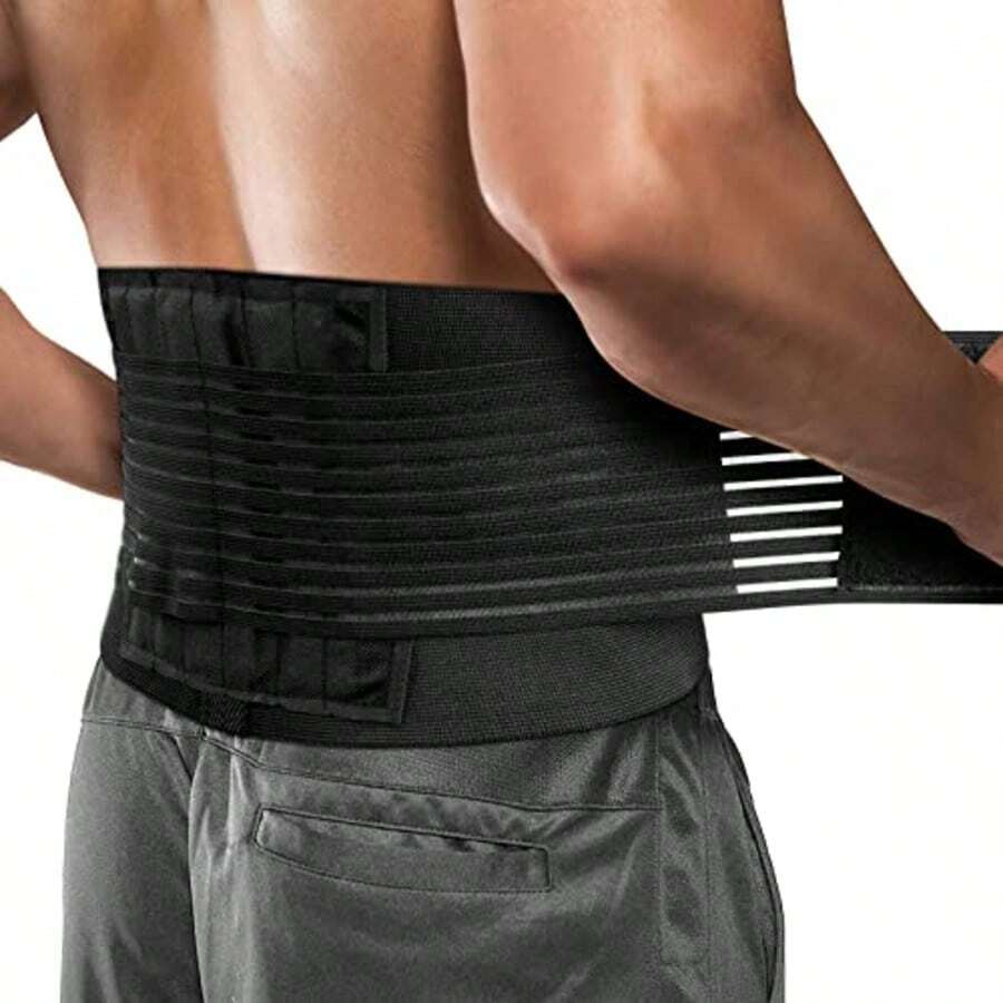 ACWOO 6-Bar Waist Support Belt, Suitable For Men And Women, Dual-Adjustment Waist Support Belt, Relieve Back Pain