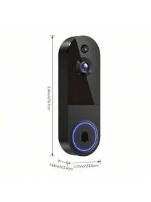2.4G WiFi 無線視訊門鈴攝影機,5200mAh 可充電智慧安全門鈴,支援 AI 人體偵測、雙向對話與夜視 - 查看 10