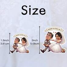 個性化臉部紙屑－客製化照片剪紙，適用於婚禮、生日、單身女郎派對裝飾，趣味臉部紙剪，給她/他的驚喜禮物，創意慶祝與節日派對小禮 - 異形相片紙(不是貼紙) - 查看 8