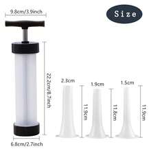 3 Sizes Manual Sausage Stuffer Tubes, Push-Pull Sausage Machine | Manual Sausage Filling Tubes, Sausage Filling Tools, Sausage Making Casing, Home Sausage Stuffer, Suitable For Camping, Outdoor Kitchen - Transparent - View 11