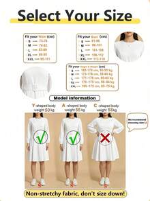 Women's Elegant Ruffle Hem Midi Dress With Belt, Round Neck, Pockets, Solid Color, Fabric Suitable For Elegant, Casual, Formal Occasions, Office, Autumn - White - View 9