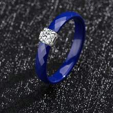 Pinannie 3mm Colorful Enamel Rings For Women, Cubic Zirconia Stainless Steel Ring Engagement Promise Wedding Band Stackable Jewelry Gift For Her US Size 5-12 - Faceted - View 59