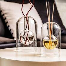 1pc Aromatherapy Diffuser Bottle, Flameless Essential Oil Diffuser, Minimalist Reed Diffuser, Transparent Glass Aromatherapy Diffuser, Suitable For Home, Room Decor, New Home, Holiday Gift, Housewarming Gift (Diffuser Bottle Only, Reed Not Included) - Transparent - View 4