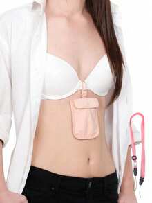 Billetera con bolsillo oculto bloqueador RFID - Material suave y amigable con la piel, ajustable, con broche antideslizante, ligera y transpirable, sin sensación de incomodidad - Multicolor - Ver 22