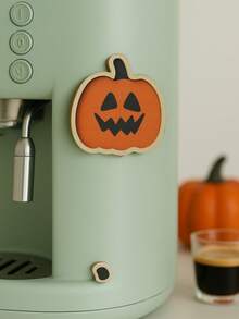 1pc Wooden Color Light Pink Macaron Quirky Style Refrigerator Magnetic Sticker, Coffee Machine Coffee Corner Kitchen Autumn Halloween Home Tiered Tray Decor - Style 2 - View 2