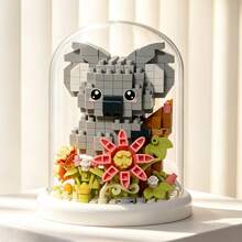 Cute Micro Particle Animal Building Blocks Series With Transparent Acrylic Dust Cover, Children's Building Toy Set, Includes Stickers, DIY Educational Stress Relief Puzzle Toy, Classroom Reward Small Gift, Back To School, Christmas, Birthday, Major Holiday Fashion Gift - Multicolor - View 10