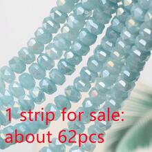 1顆 5*8mm 刻面玻璃輪珠，彩色電鍍 AB，DIY 手工珠飾配件，適用於手機鍊、手工串珠項鍊、手鍊、耳環、包包、編織鞋與服飾 - 5*8mm車輪珠 - 查看 52