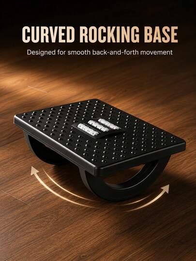 Aesthetic Ergonomic Under Desk Foot Rest With Moving Arch To Hold Your Legs Solid Rocking Foot Pedal For Home Managers Foot Stool For Office Chair Perfect For Study Area Suitable For Long-Time Sitting Office Workers Mueble De Sala Muebles