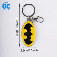 Monogram Warner Bros 1個 DC 正版授權蝙蝠俠角色可愛軟 PVC 鋅合金金屬 3D 立體公仔鑰匙圈吊飾，適用於背包、車鑰匙，節日禮物 - A - 查看 5