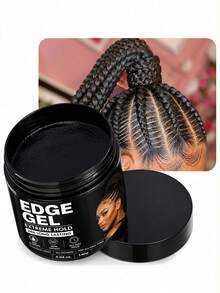 This Strong-Hold Hair Gel Effectively Fixes Braids And Curls, Smooths Frizz And Split Ends, Contains Castor Oil And Coconut Oil, Controls Unruly Hair, And Is Free Of Parabens, Sulfates, Mineral Oil, And Petroleum-Based Ingredients - Cream - View 2