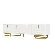 TV Stand With Drawers - Black - 白色 - 查看 10