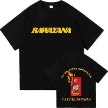 Rawayana Harajuku Graphics Donde Es El After Camiseta Retro de Alta Calidad para Hombres, Camisetas Casuales para Fans, Camiseta de Moda de los 90 - Color 2 - Ver 1