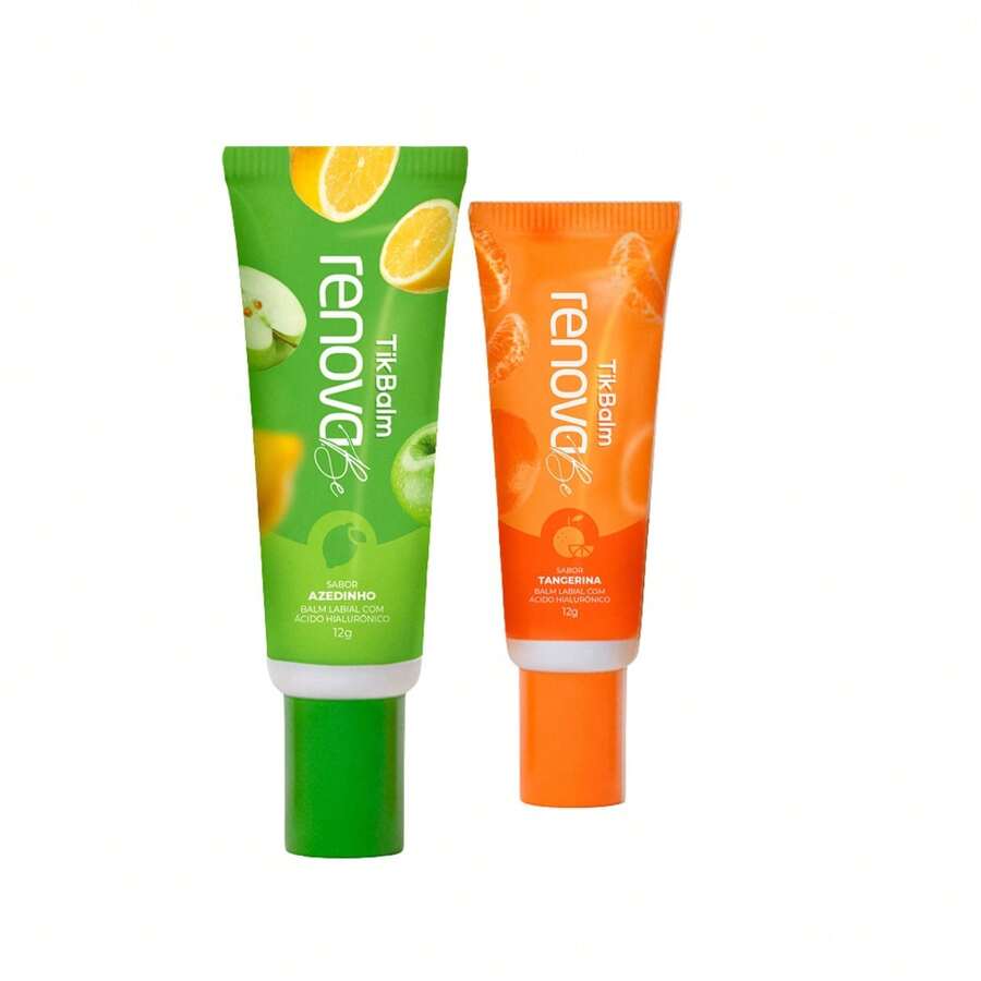 kit 2 Balms Labiais TikBalm Renova Be - Laranja+Azedinho - Visão 1