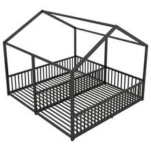 Bed Frame Kids Bed 90x200cm - House Design - 黑色 - 查看 10