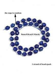  1 Strand 6/8/10mm Natural Lapis Lazuli Round Rondelle Cylinder Faceted Loose Spacer Stone Bead For Jewelry Making DIY Bracelets Accessories - Multicolor - View 12