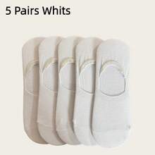 1/3/5 Pairs Men's Plus Size Low-Cut Invisible Socks, Short Boat Socks For Sports Or Casual Wear, Summer Casual Boat Socks (10/15) - Multicolor - View 12