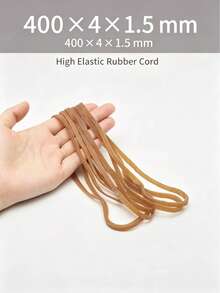 40pcs/100pcs Extra Long High Elasticity Rubber Bands, Durable Natural Rubber Bands For Office Packing And Bundling, Suitable For Office, School And Home Organization - Perfect For Securing Trash Cans, Folders, Documents - Rubber Band - View 5