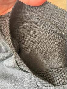 Boys' Junior Sweater, V-Neck Knit Sweater – Basic And Comfortable, Autumn/Winter 2026. - 黑色 - 查看 4