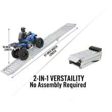 [Free Shipping] 2 Sets Foldable Ferruginous Car Ramp, Portable Easy Fold Lightweight Ramp For Car Truck SUV Motorcycle ATV Bearing Capacity Of Expand 1000lbs-XY926940 - Multicolor - View 5