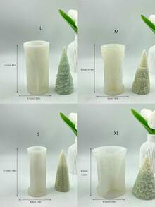 Christmas Tree Scented Candle Mold DIY Christmas Tree Handmade Soap Diffuser Stone Plaster Home Decor Mold - Christmas Tree - View 1