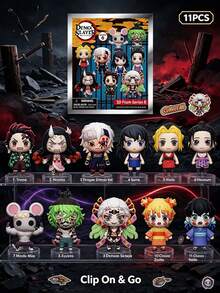 Crunchyroll Merch Officially Licensed Blind Box 3D Figurines Keychain Blind Bag Mystery Anime Figure Keyring Collectible Characters Merchandise - Multicolor - View 4