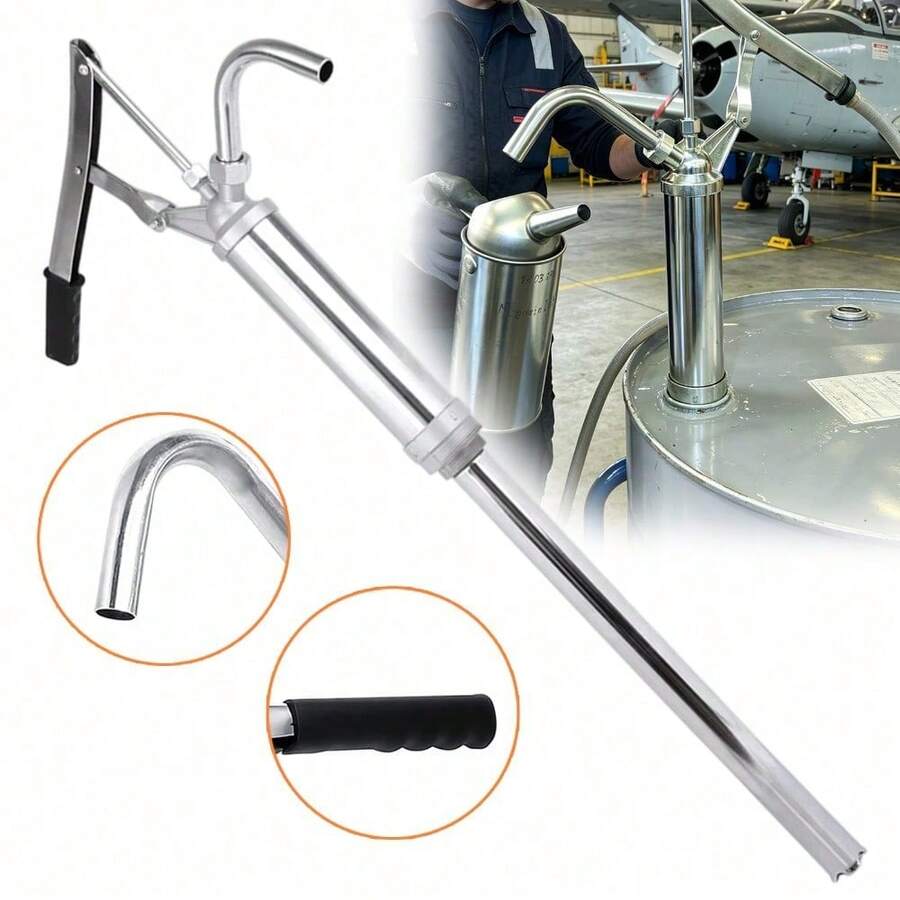 Robuste Manuelle Fasspumpe Mit 20 L/min Hohem Durchfluss & Ergonomischem Griff, Ca. 300 Ml Pro Hub Für -, Getriebe- & Motorenöl – Ideal Für Flüssigkeitstransfer Bei Autoreparaturen, Betankung Von Industrieanlagen & Tragbare Wartung Von Landmaschinen - S - Übersicht 1