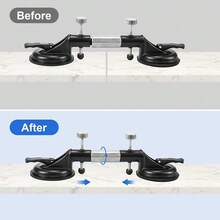 2pcs Adjustable Vacuum Seam Setter Tool For Stone Countertop Installation – Suction Cup Seam Joining & Leveling Device For Granite, Marble, Quartz, And Natural Stone Surfaces – Easy-To-Use Manual Alignment Tool With Secure Grip And Smooth Adjustment - 2pcs - View 7