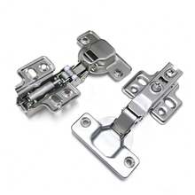 4/10pcs Cabinet Straight Hinge, Wardrobe Soft Close Hinge, Cold Rolled Steel Cabinet Door Hinge, Straight Arm Soft Close Hinge - Multi-color - View 5