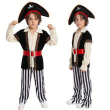 Halloween Children's Pirate Costume Captain Jack Pirate Toy Children's Adventure Costume Set Anime Cosplay Costume - Multicolor - View 2